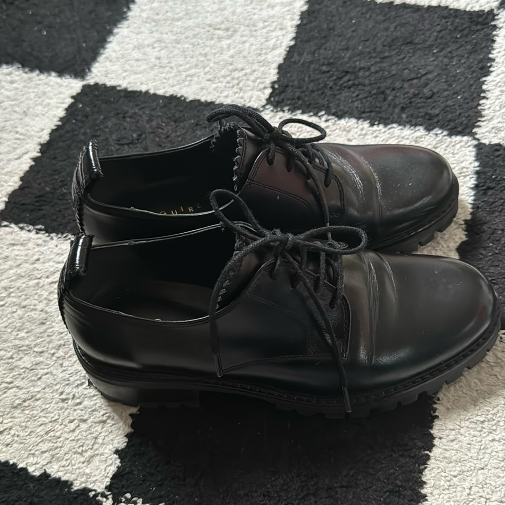 Maguire: Zava Black Leather Oxfords